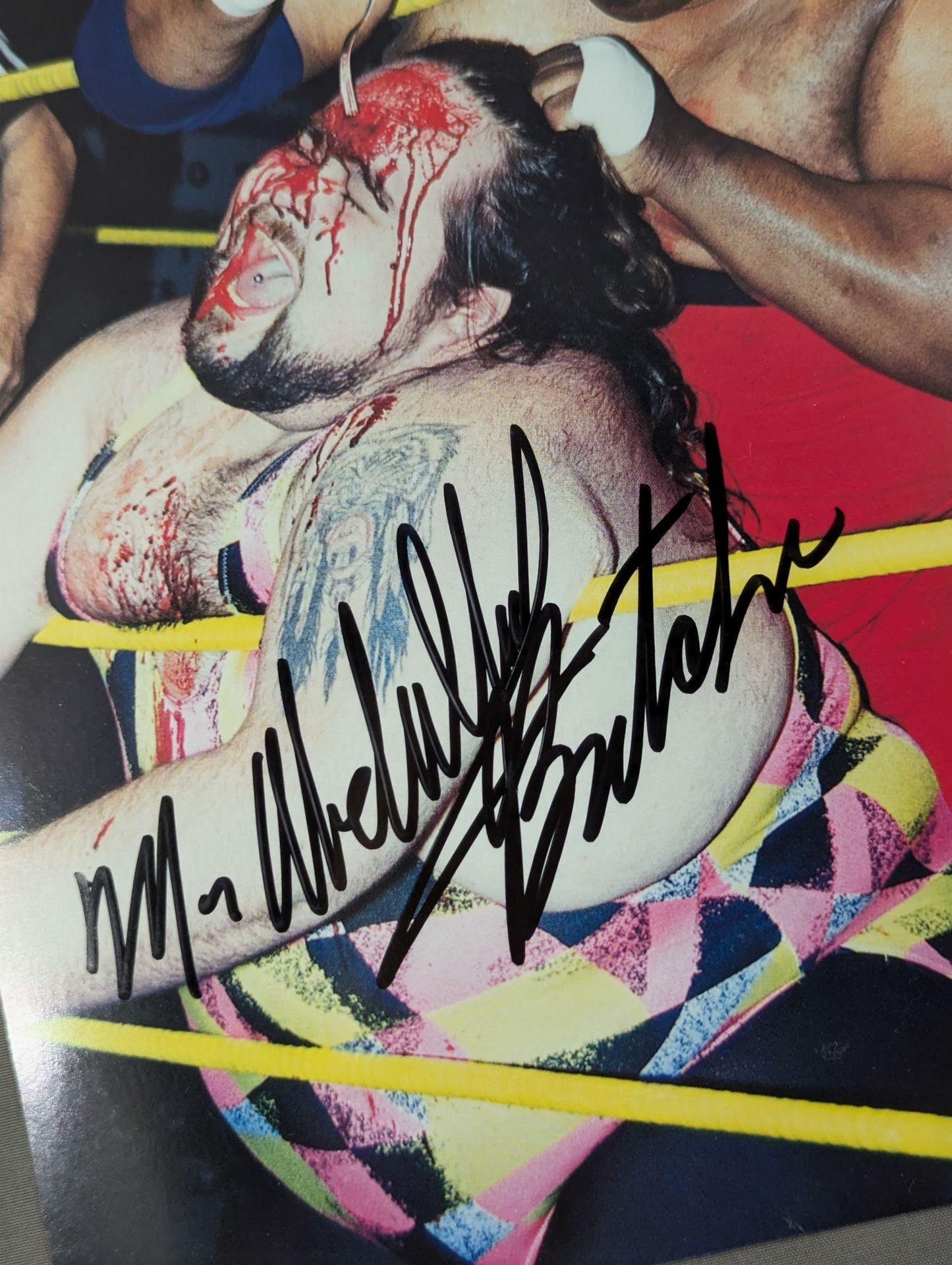 Abdullah the Butcher hand signed autograph  Pro-Photo (A-8)