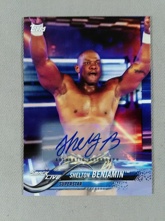 2018 WWE topps シェルトン・ベンジャミン 公式サインカード
