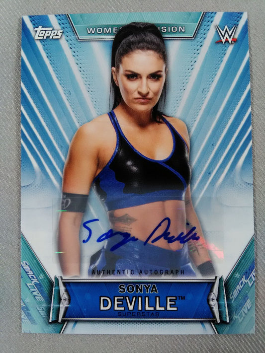 2019 WWE topps ソーニャ・デビル 公式サインカード