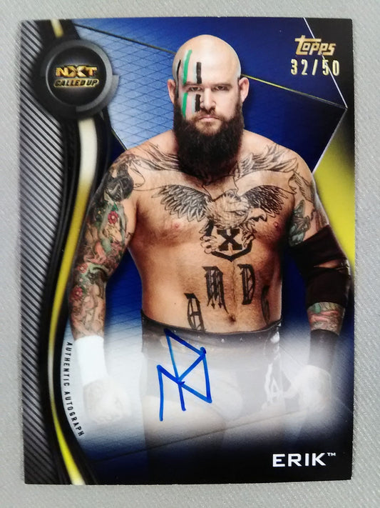 2019 NXT topps エリック 公式サインカード