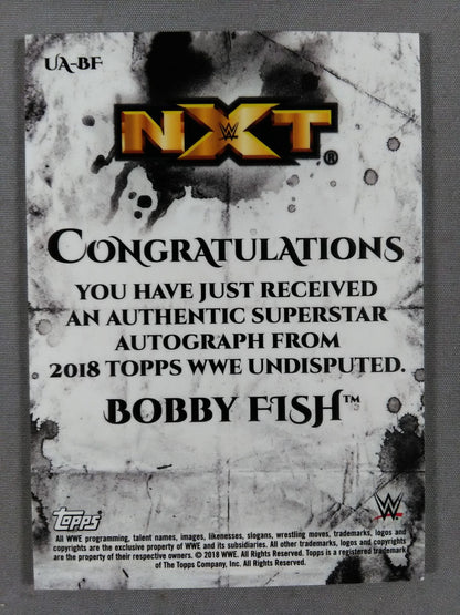 2018 NXT topps ボビー・フィッシュ 公式サインカード