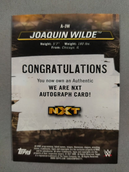 2021 NXT Topps ホワキン・ワイルド 公式サインカード
