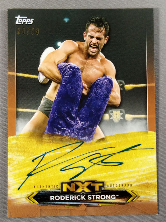2020 NXT Topps ロデリック・ストロング 公式サインカード