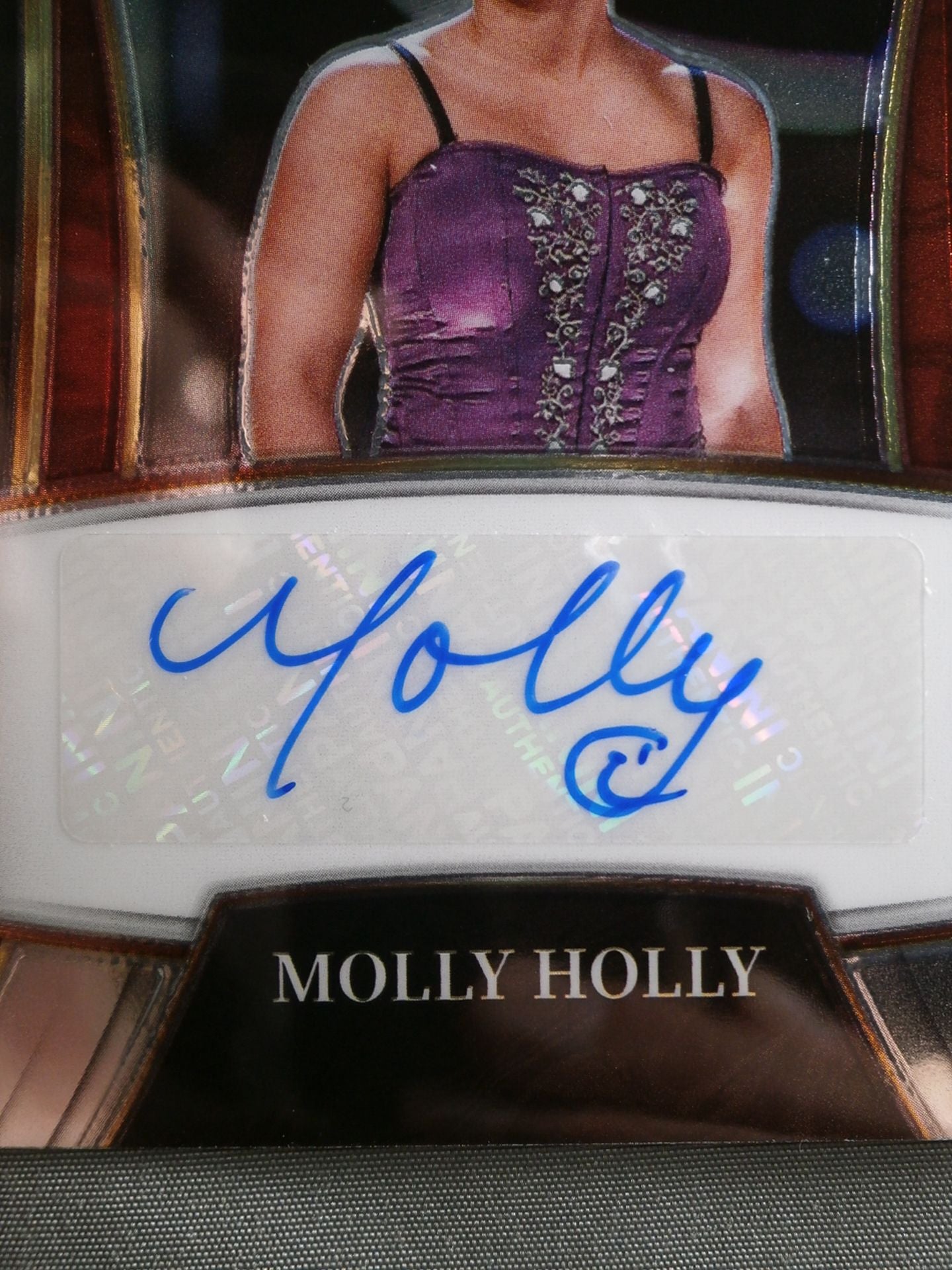 2022 WWE PANINI モーリー・ホーリー 公式サインカード