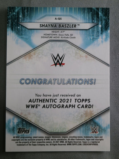 2021 Topps シェイナ・ベイズラー 公式サインカード