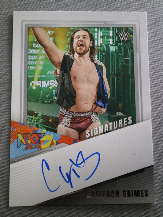 2022 WWE PANINI キャメロン・グライムス 公式サインカード
