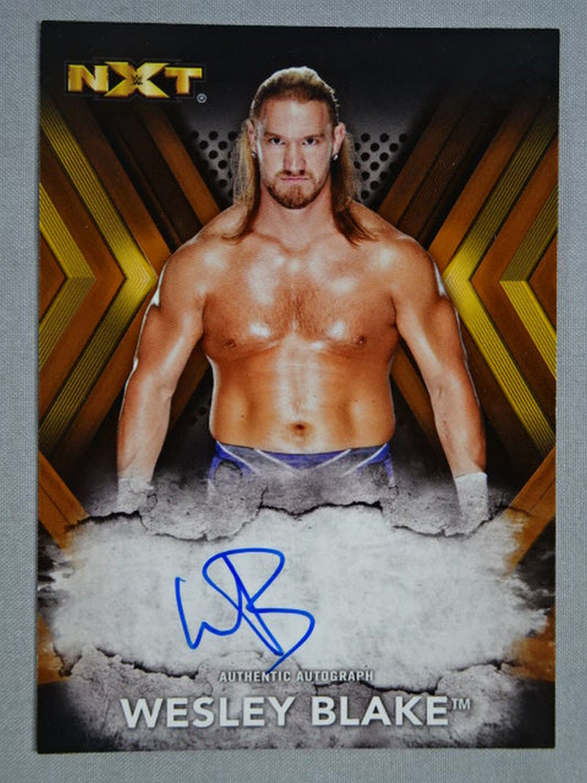 2017 topps NXT ウェスリー・ブレイク 公式サインカード