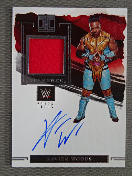 2023 WWE PANINI エグゼビア・ウッズ 公式サイン＆メモラビリアカード