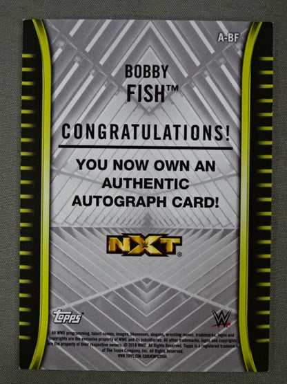 2018 NXT topps ボビー・フィッシュ 公式サインカード