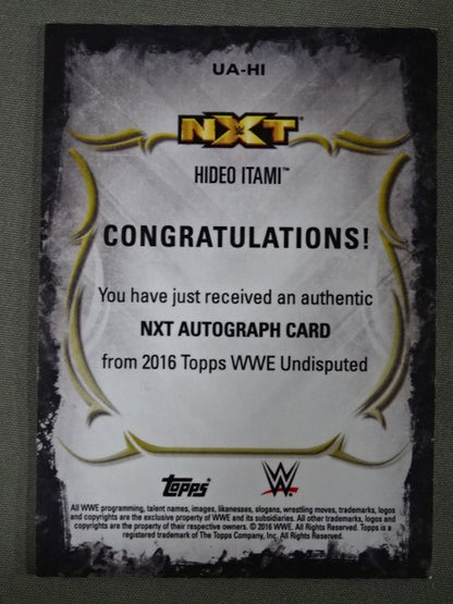 2016 NXT TOPPS ヒデオ・イタミ 公式サインカード