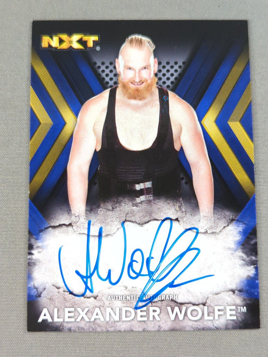 2017 Topps NXT アレクサンダー・ウルフ 公式サインカード