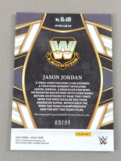 2024 WWE PANINI Jason Jordan Official Autographed Card