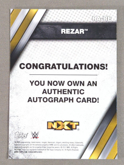 2017 topps NXT レーザー 公式サインカード