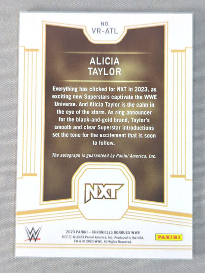 2023 WWE PANINI アリシア・タイラー 公式サインカード