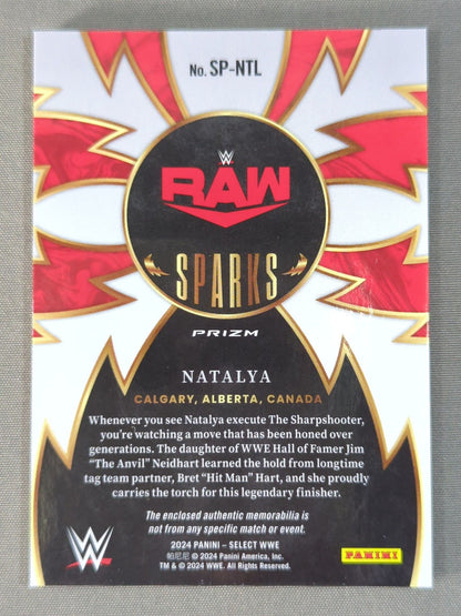2024 WWE PANINI ナタリア 公式レリックカード(コスチューム)