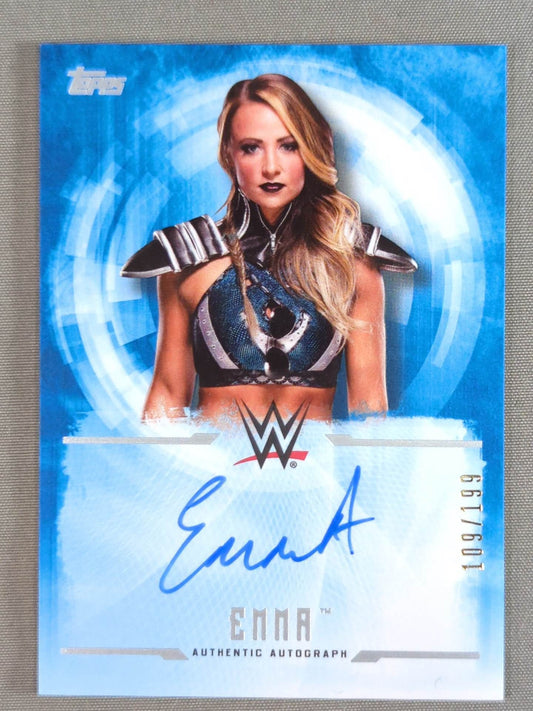 2017 WWE topps エマ 公式サインカード