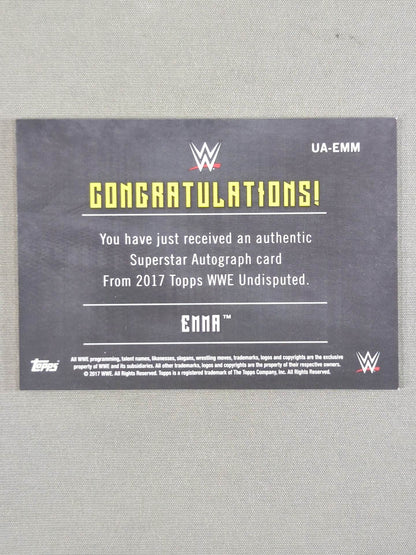 2017 WWE topps エマ 公式サインカード