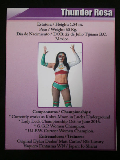Thunder Rosa Private Autographed Card (1)