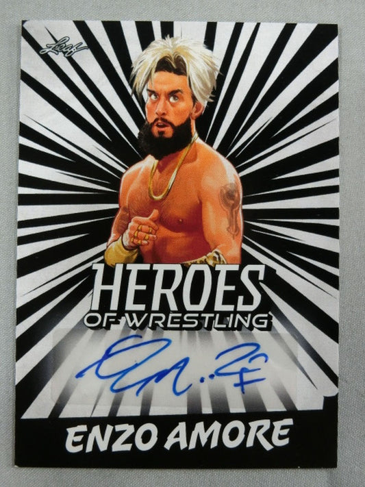2023 LEAF HEROS OF WRESTLING エンツォ・アモーレ サインカード