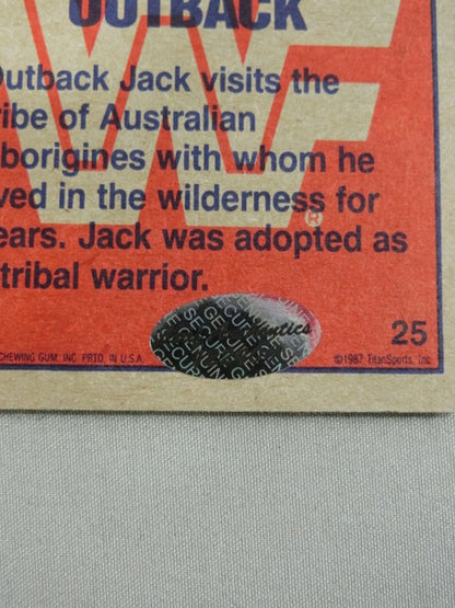 ★2017 LEAF Buyback Wrestling Outback Jack★ Official Autographed Card