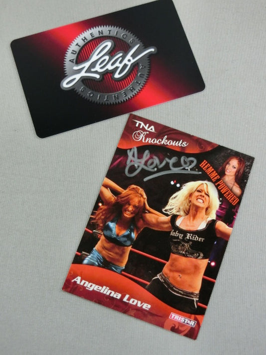 ★2017 LEAF Buyback Wrestling★ Angelina Love Official Autographed Card