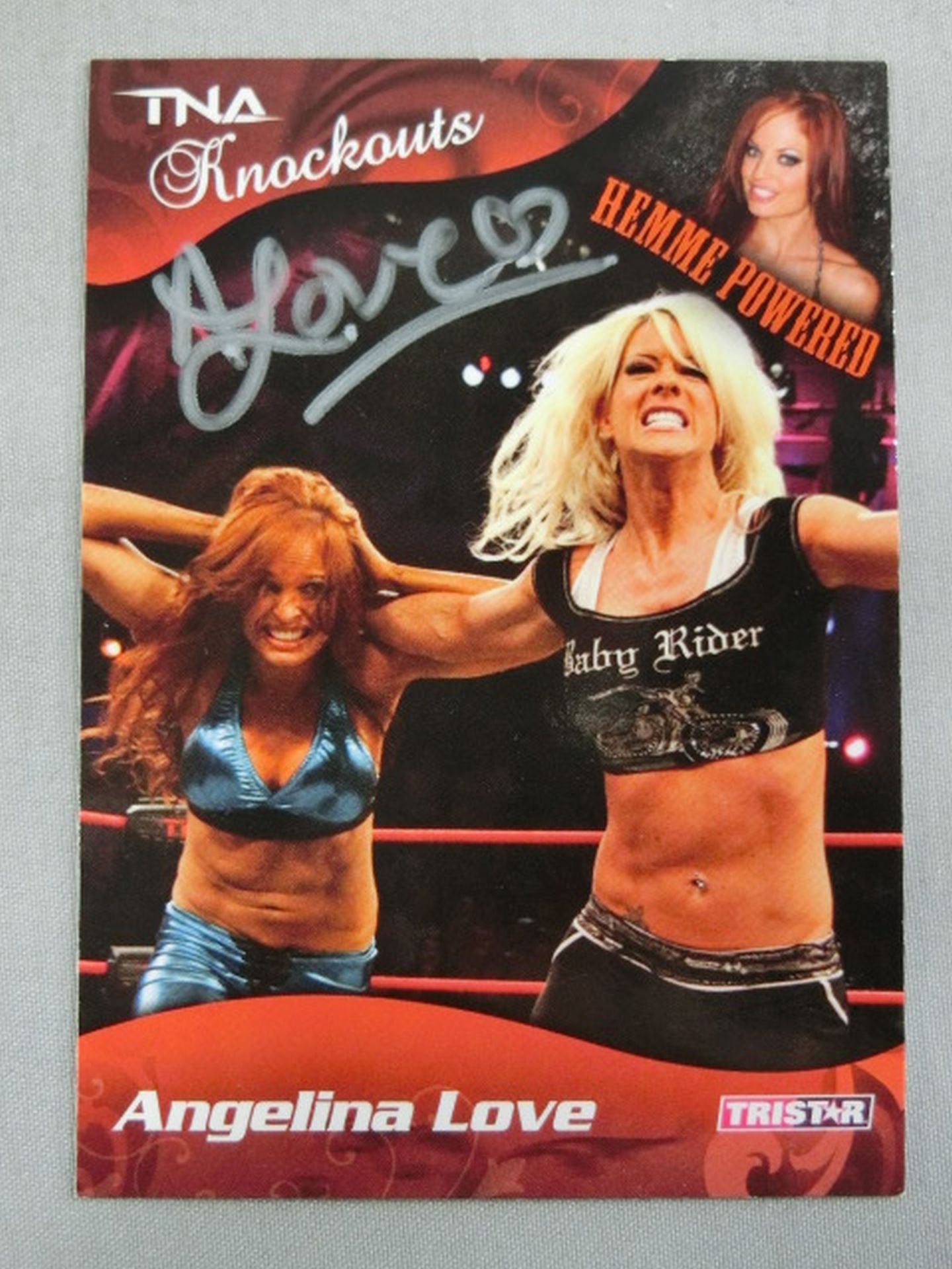 ★2017 LEAF Buyback Wrestling★ Angelina Love Official Autographed Card