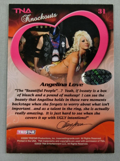 ★2017 LEAF Buyback Wrestling★ Angelina Love Official Autographed Card