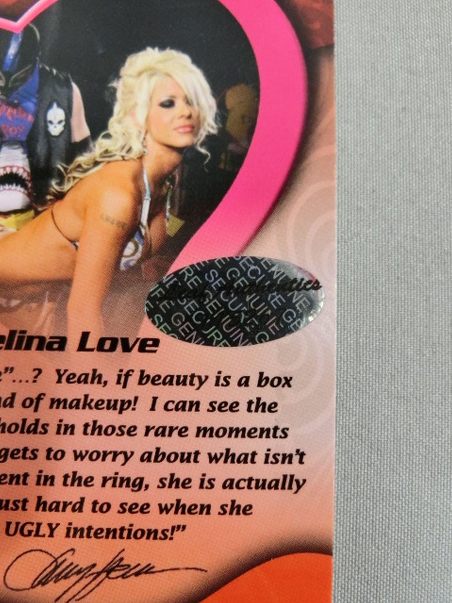 ★2017 LEAF Buyback Wrestling★ Angelina Love Official Autographed Card
