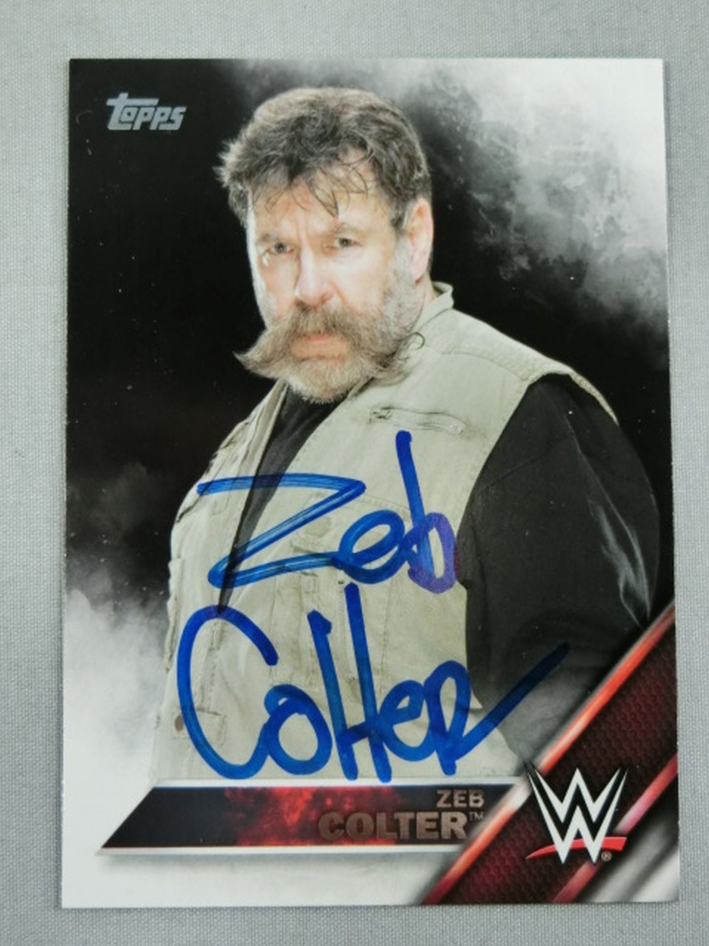 ★2017 LEAF Buyback Wrestling★ Zeb Colter Official Autographed Card
