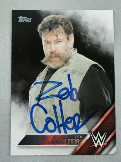 ★2017 LEAF Buyback Wrestling★ Zeb Colter Official Autographed Card