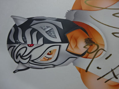 ★ Nagatoshi Sakai Original painting ★ "Black Panther Mask II" El Hijo del Pantera 