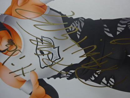 ★ Nagatoshi Sakai Original painting ★ "Black Panther Mask II" El Hijo del Pantera 