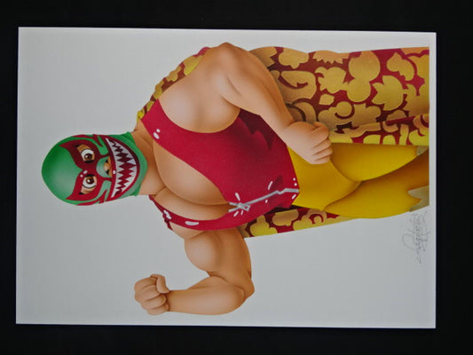 ★ Nagatoshi Sakai Original painting ★ "Masked Aristocrat" Mil Mascaras 