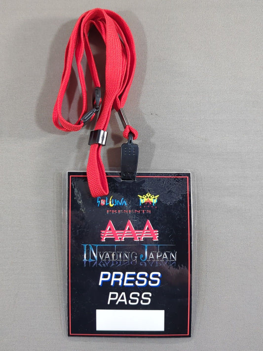 AAA "INVADING JAPAN" [PRESS] Pass Card