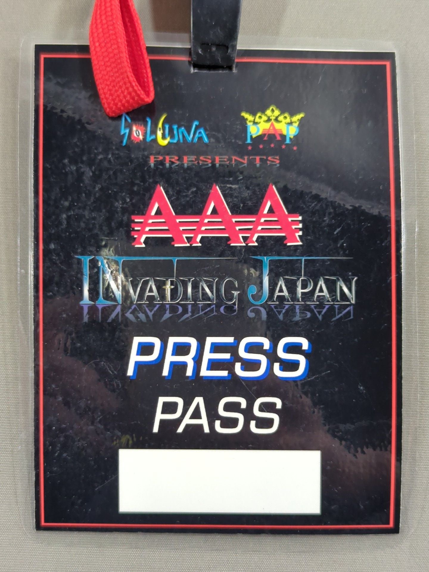 AAA「INVADING JAPAN」【PRESS】パスカード