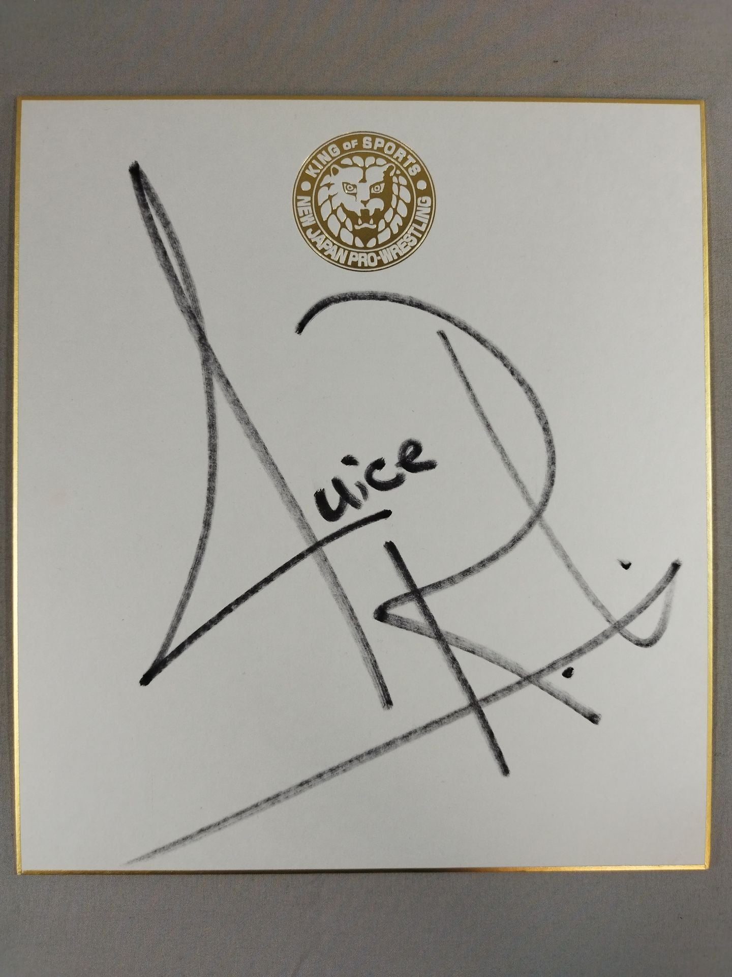 Juice Robinson (Lion Mark Shikishi ( Autograph board ) )