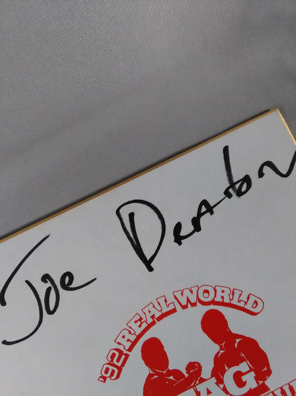 Joe Deaton and Billy Black (92 Real World Tag League ) Shikishi ( Autograph board ) )