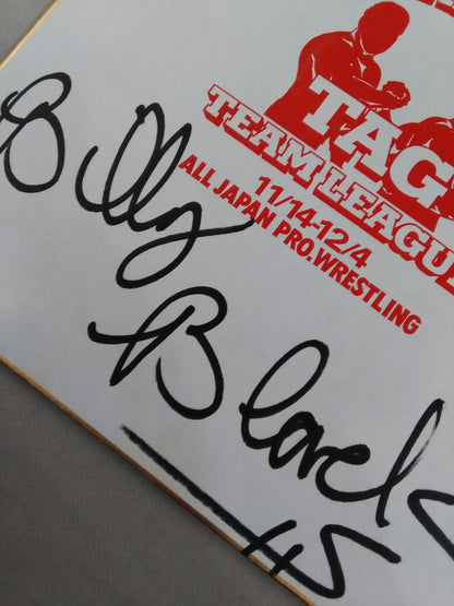 Joe Deaton and Billy Black (92 Real World Tag League ) Shikishi ( Autograph board ) )