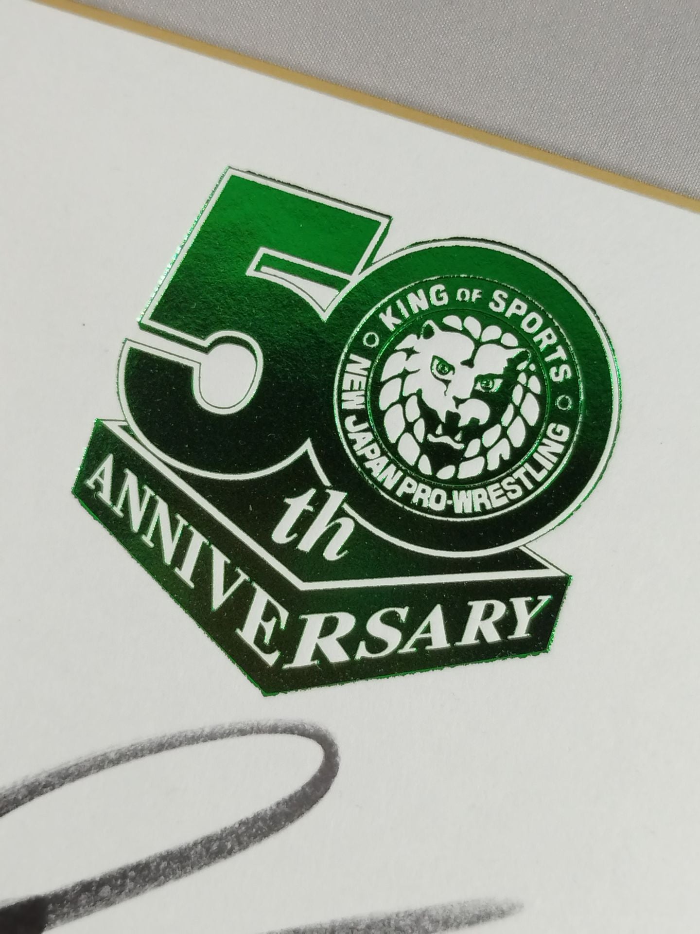 Francisco Akira & TJP (New Japan Pro Wrestling 50th Anniversary) Shikishi ( Autograph board ) )