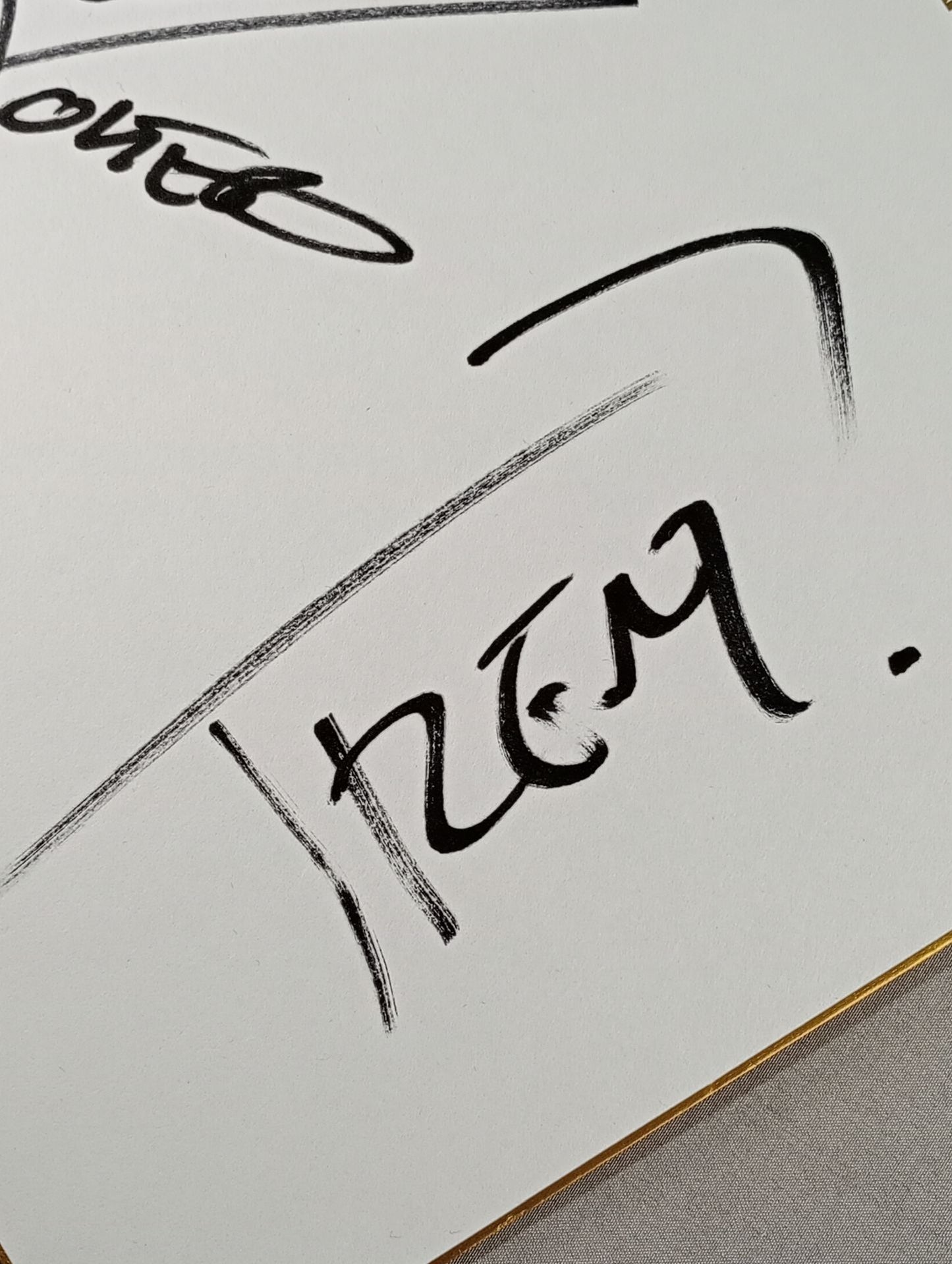 ★ Roppongi Weiss ★ Rocky Romero & Valletta (King of Pro-wrestling only) Shikishi ( Autograph board ) )
