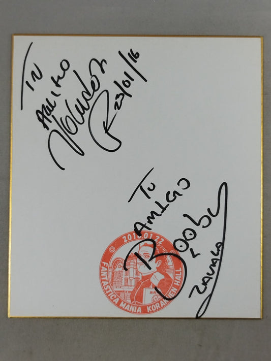 Volador  Jr. & Bobby Si (FANTASTICA MANIA) Shikishi ( Autograph board ) )
