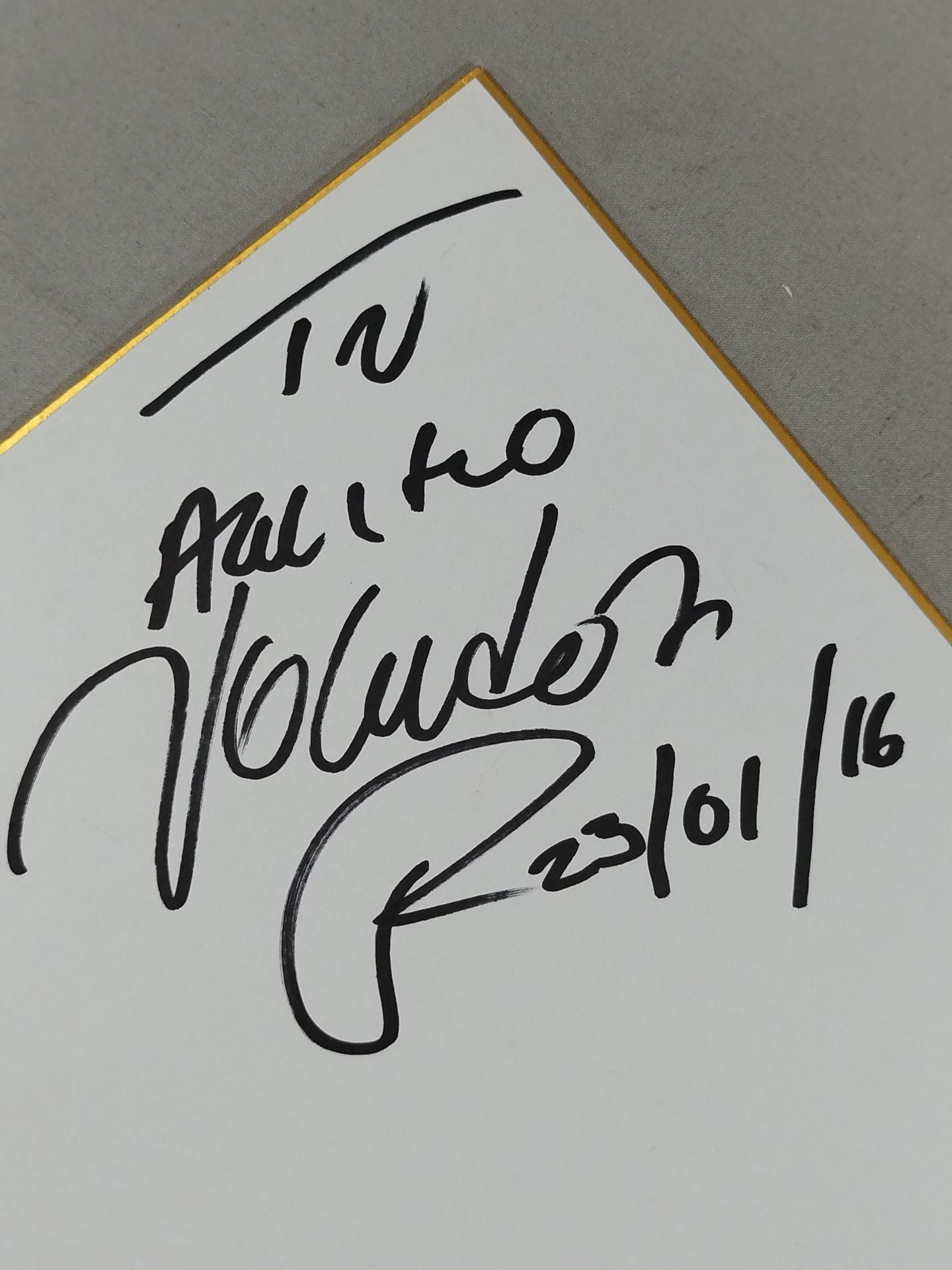 Volador  Jr. & Bobby Si (FANTASTICA MANIA) Shikishi ( Autograph board ) )