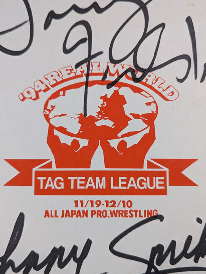Dory Funk Jr.  and Johnny Smith (94 Real World Tag League ) Shikishi ( Autograph board ) )