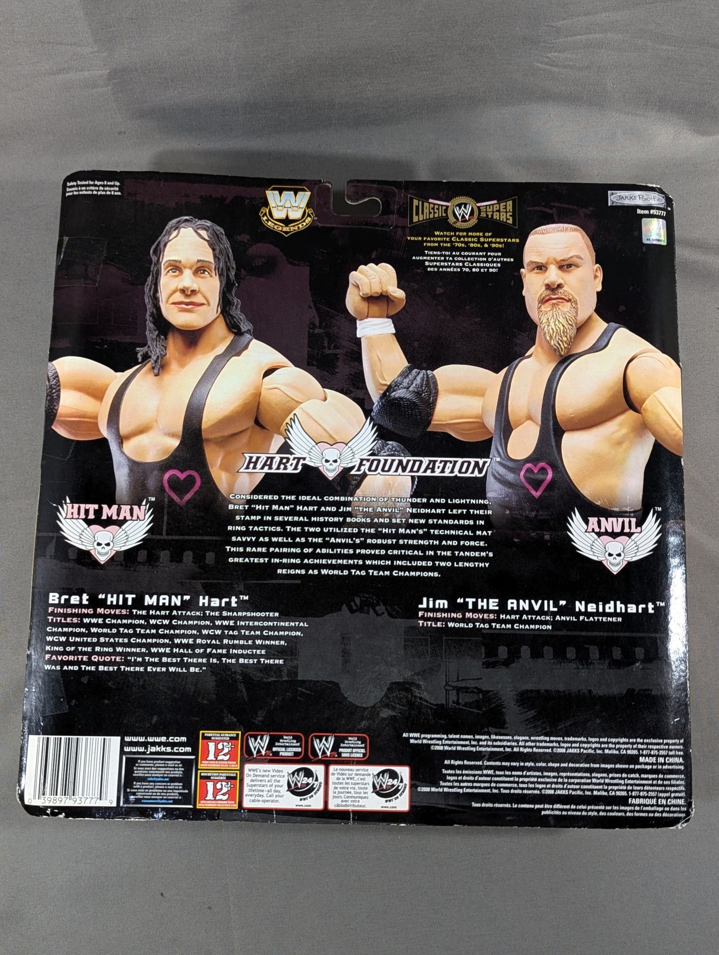 ★ Limited edition ★ Heart Foundation (Bret Hart & Jim Nyderhart)