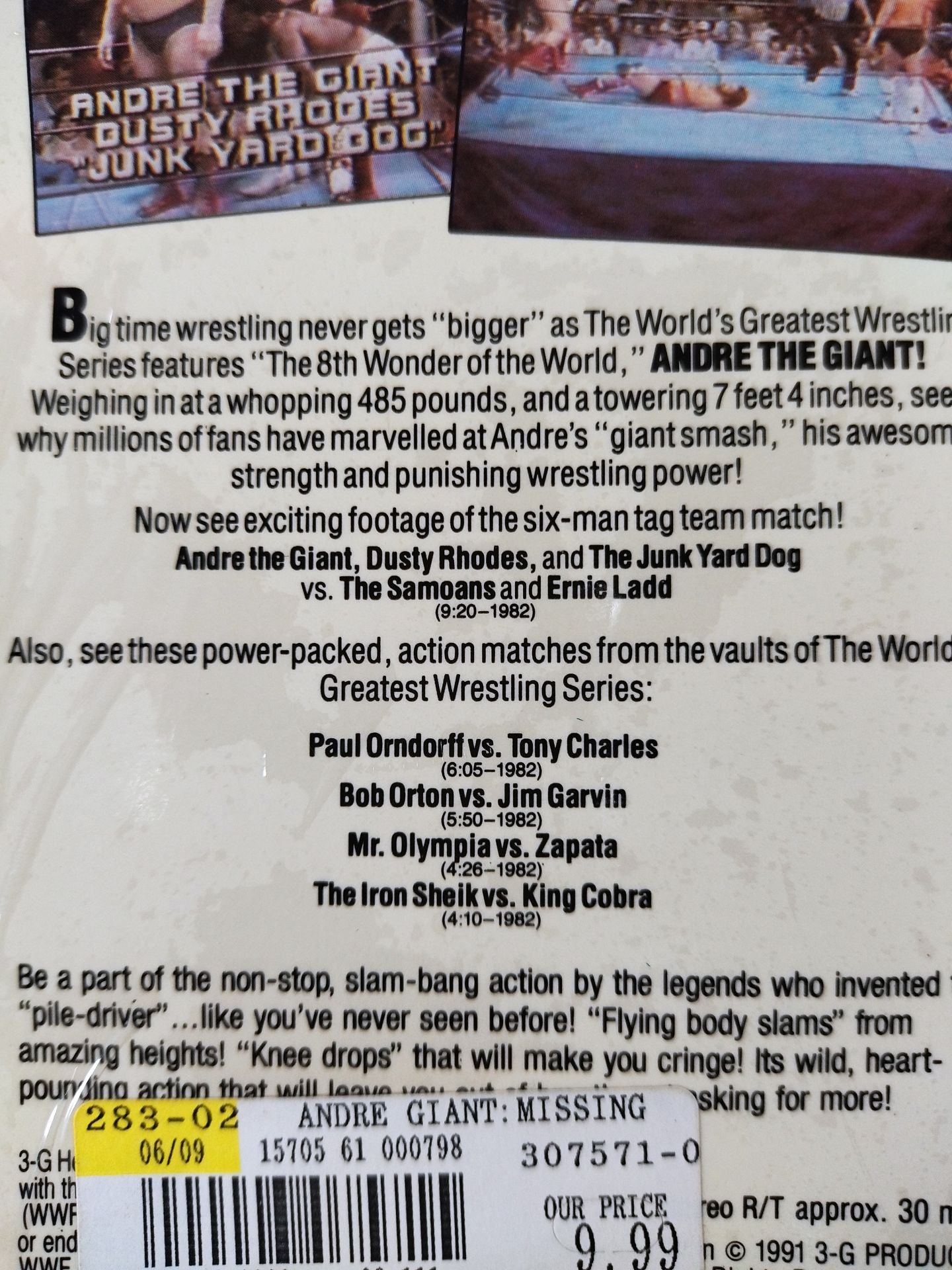 ANDRE THE GIANT THE MISSING MATCHES