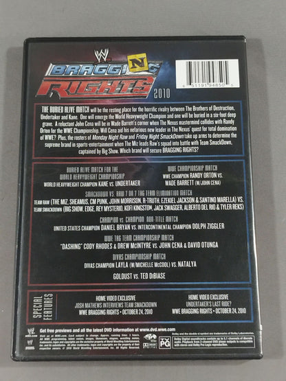 WWE BRAGGING RIGHTS 2010