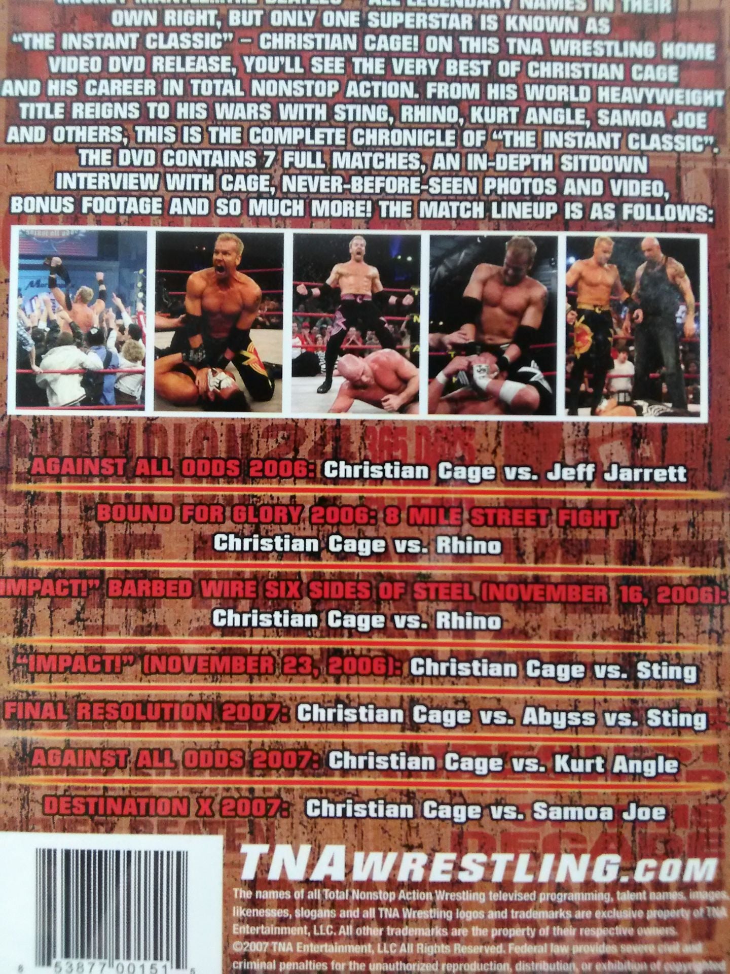 TNA CHRISTIAN CAGE THE INSTANT CLASSIC