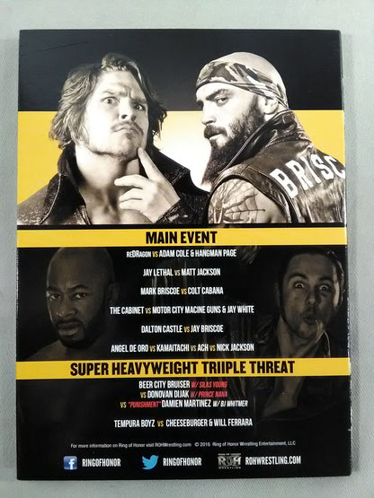ROH GLORY BY HONOR XⅤ OCTOBER 14TH 2016