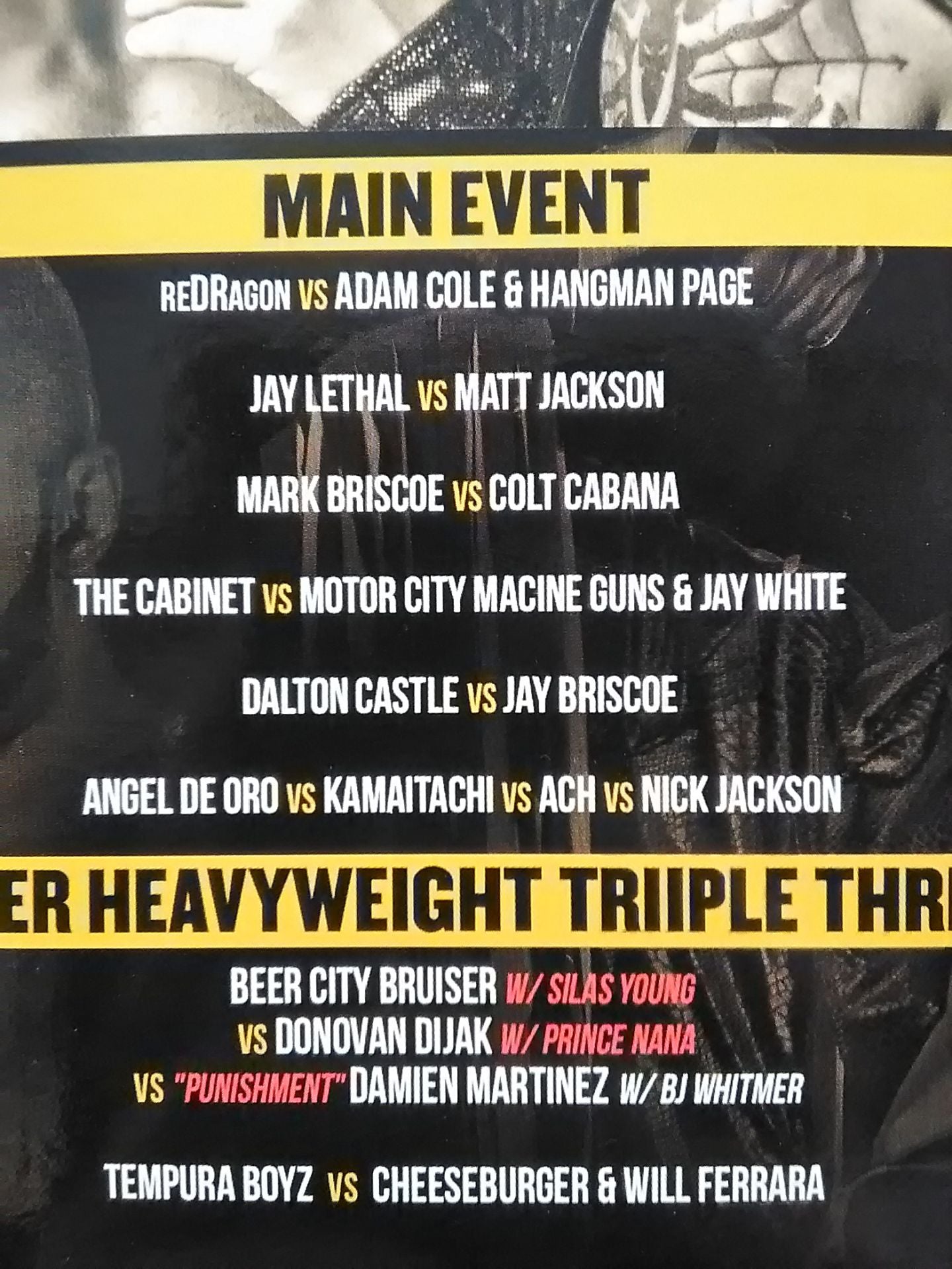 ROH GLORY BY HONOR XV OCTOBER 14TH 2016