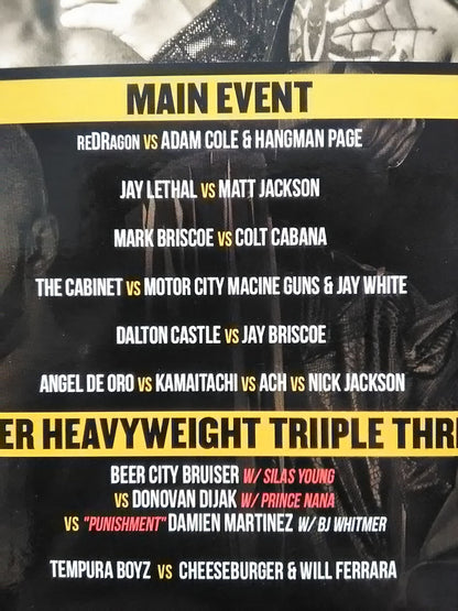 ROH GLORY BY HONOR XV OCTOBER 14TH 2016